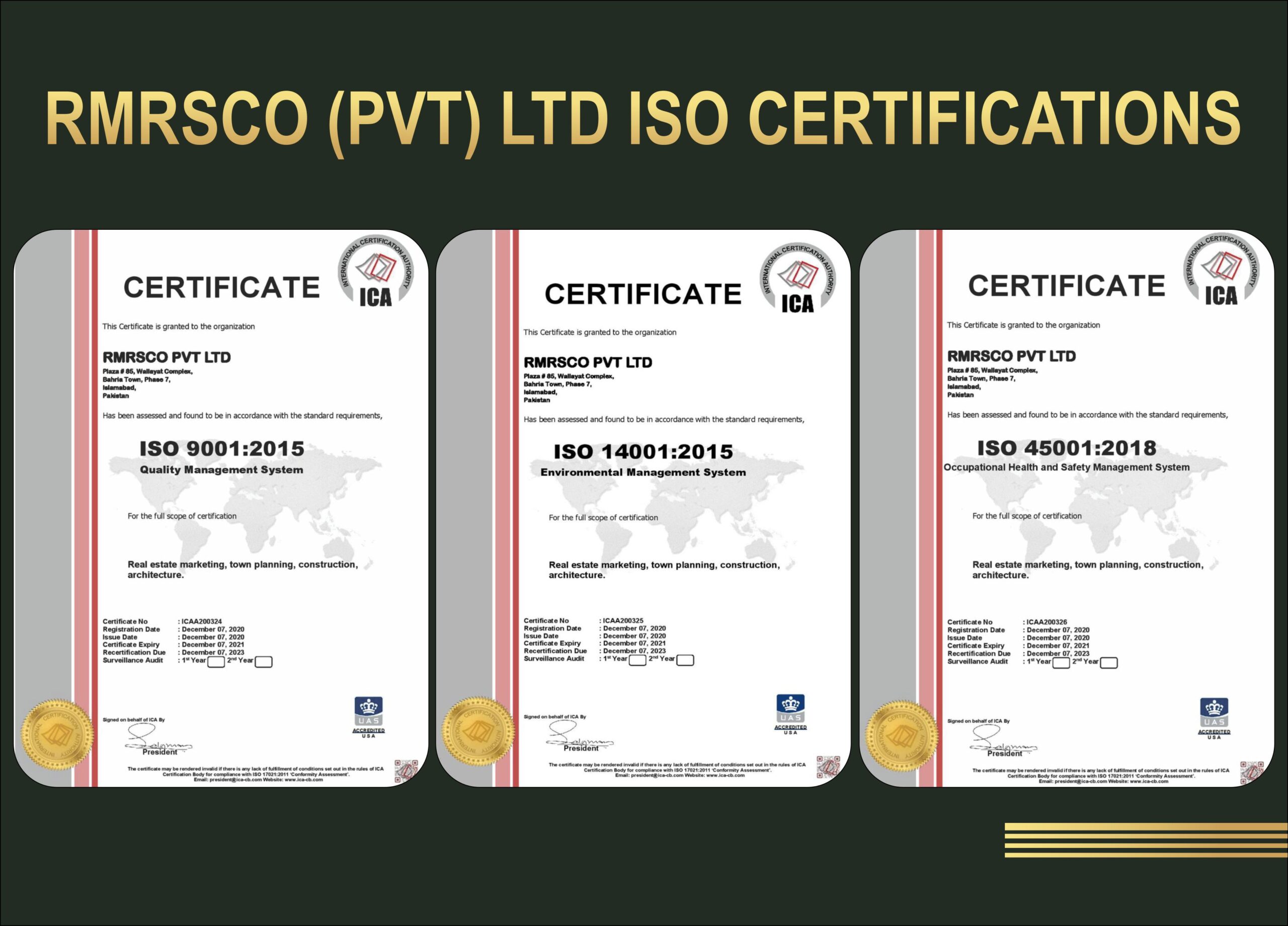RUDN Enclave Iso Certifications