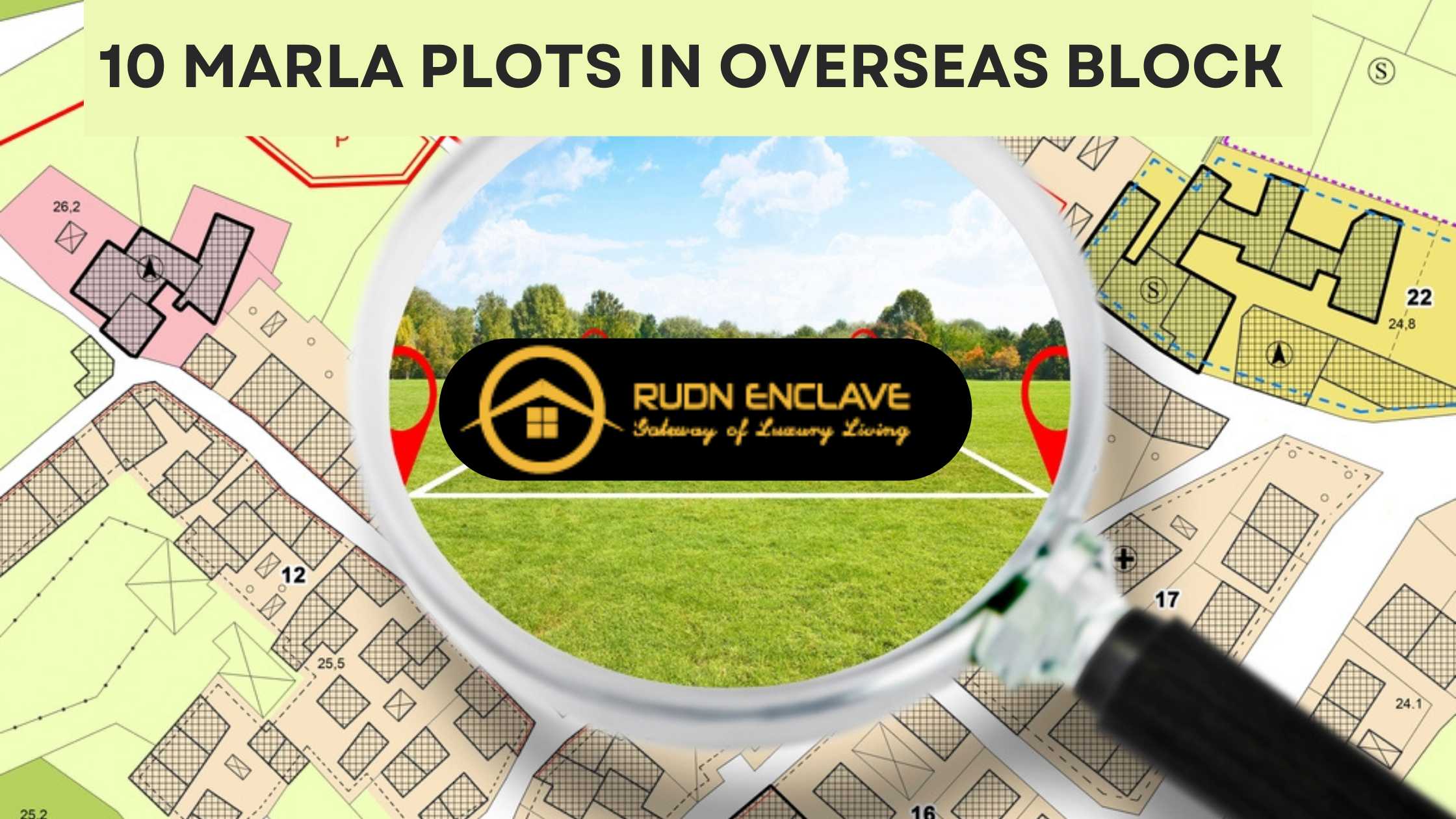 10 marla plots in overseas block